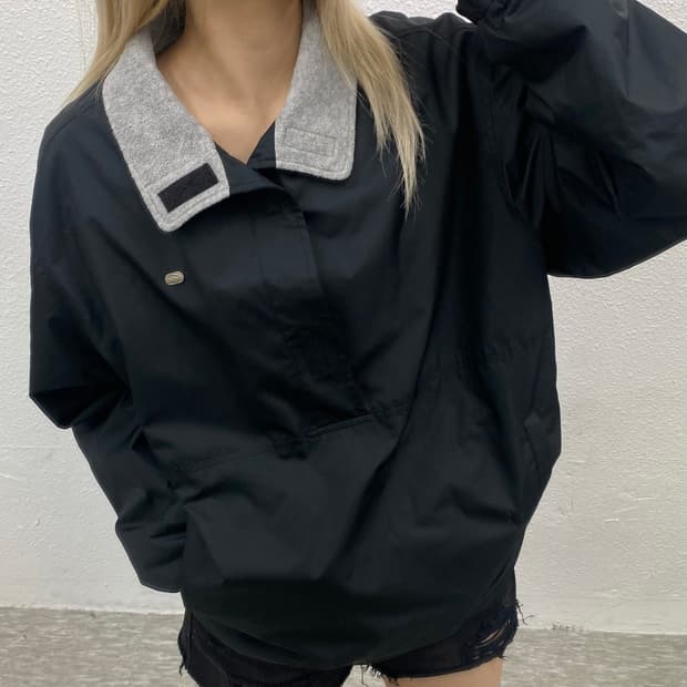 라코스테 실버로고 카라 블랙 웜업 100