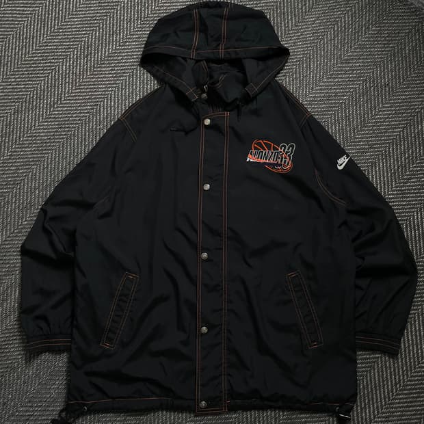 90s 나이키 올드스쿨 알론조 모닝 빅로고 박시핏 바람막이o 4552