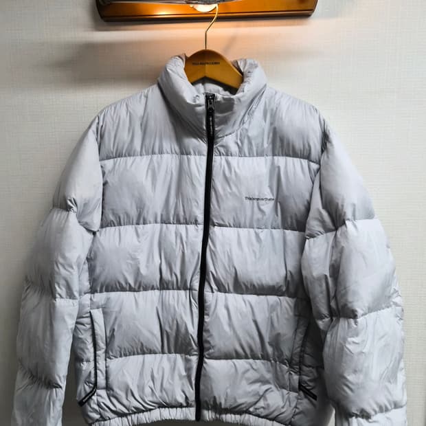 L/105) 디스이즈네버댓 PERTEX 덕다운 라이트 그레이 패딩 팝니다