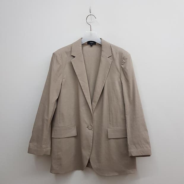 띠어리 Theory 2022 린넨 혼방 싱글 테일러드 자켓 2사이즈