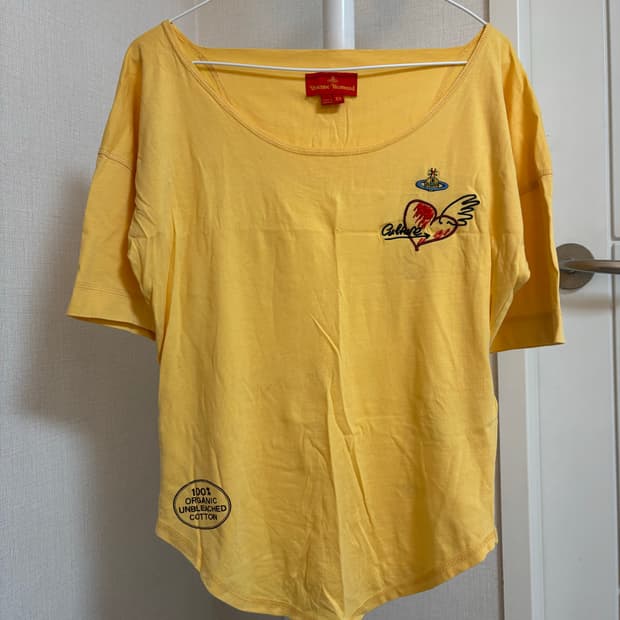 Vivienne Westwood 비비안 웨스트우드 옐로우 반팔 티셔츠