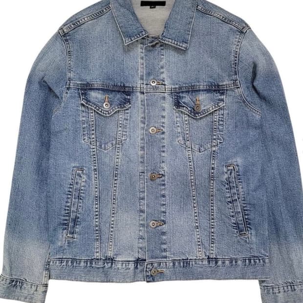유니클로 데님 청자켓