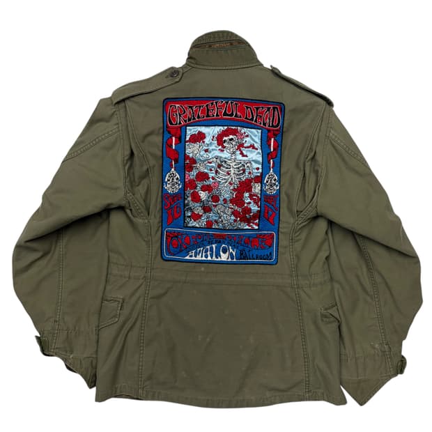 R13 그레이트풀데드 패치 M-65 필드자켓 OS