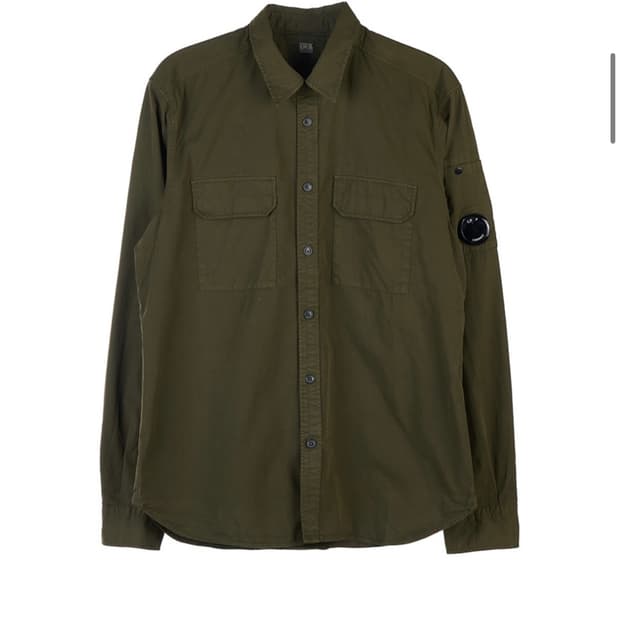 cp컴퍼니 개버딘 셔츠 카키