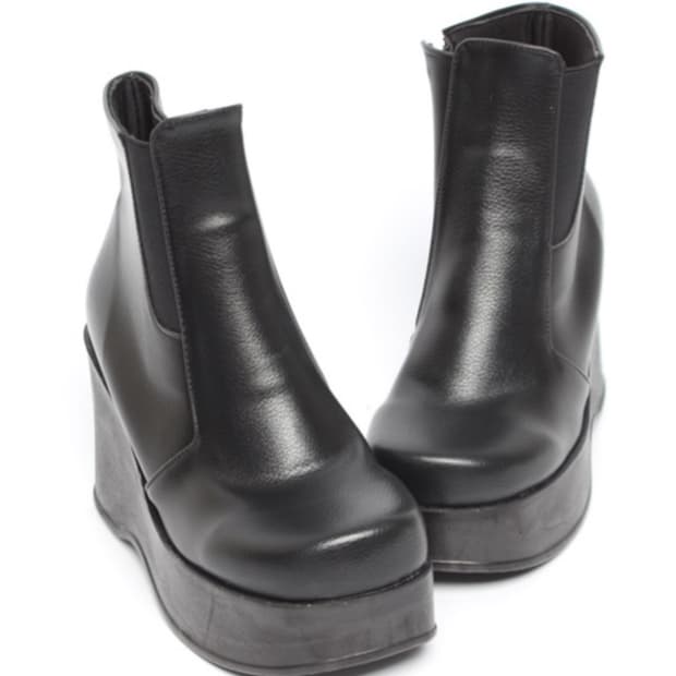 (새상품) 통굽 플랫폼 부츠