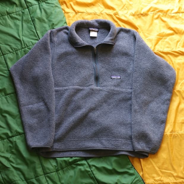 파타고니아 00s 마수피얼 신칠라 하프집업 플리스 차콜 그레이S
