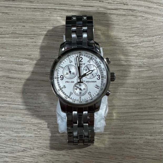 티쏘 prc200 화이트 다이얼