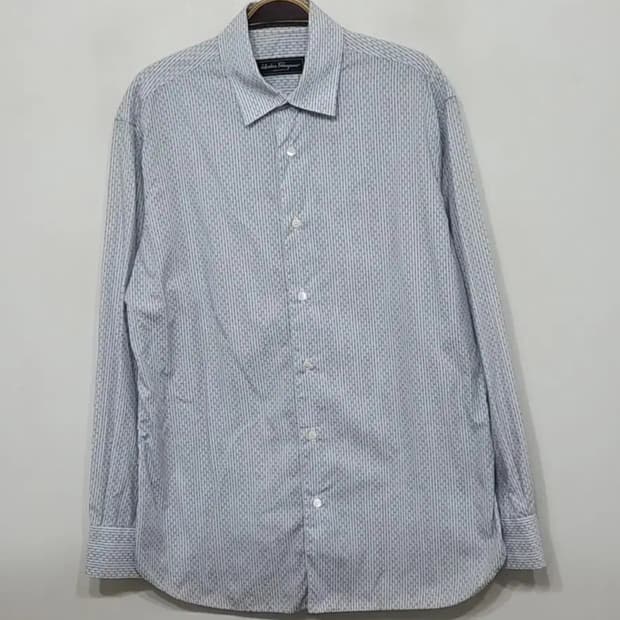 (M) 살바토레 페라가모 남방 로고패턴 셔츠 이태리판 