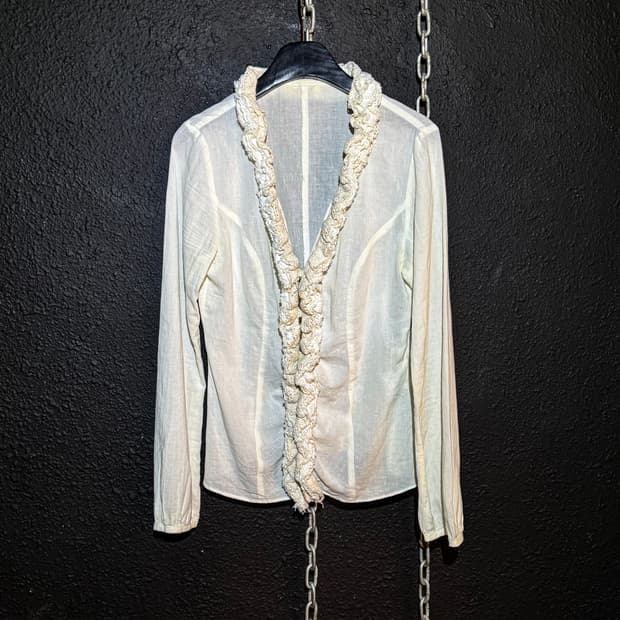 White Rope-Line Shirt