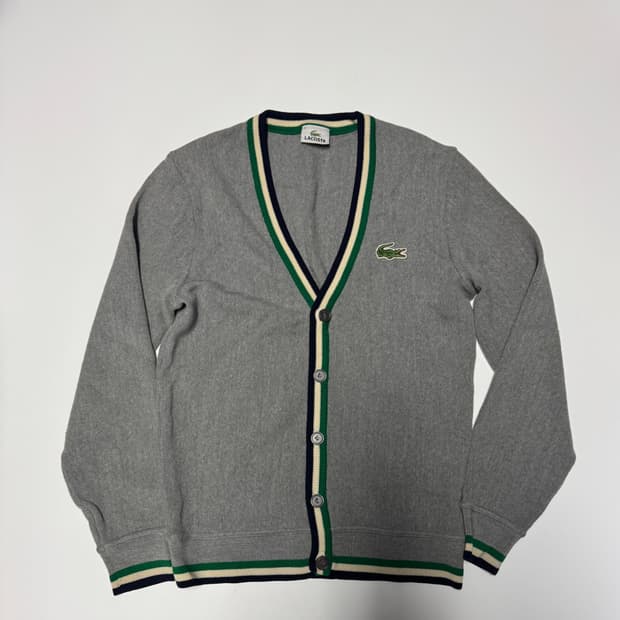 정품 여성 라코스테 울 브이넥 니트 가디건 S
