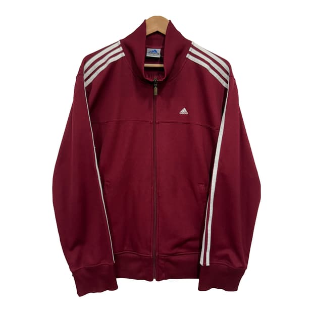 Adidas 00s Burgundy Track Top Jersey