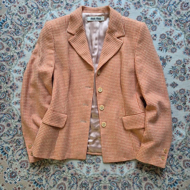 미우미우 하운드투스 자켓