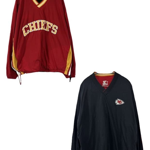 [M] STARTER 90s NFL 캔자스시티 리시버블 풀오버