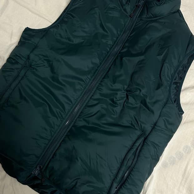 스테디에브리웨어 패딩 조끼 다크 그린 2사이즈