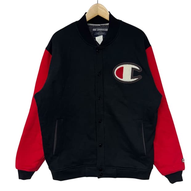 챔피온 빅로고 바시티 자켓