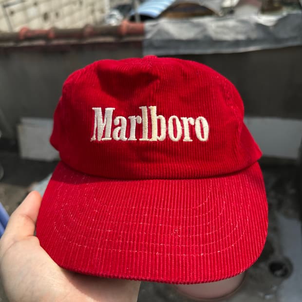 90s Marlboro 빈티지 말보로 코듀로이 모자