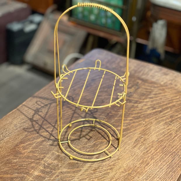 빈티지 철제 티컵 랙 (찻잔 정리대)