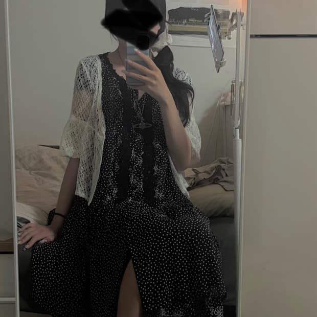 🖤빈티지 원피스 가디건 세트 니혼진 하구미 모리걸 페어리🪽