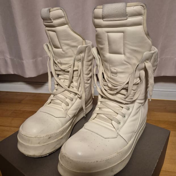 [47] Rick Owens Megageobasket Milk