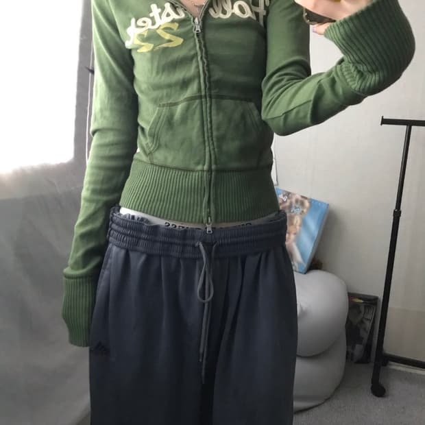 홀리스터 딱붙핏 후드집업