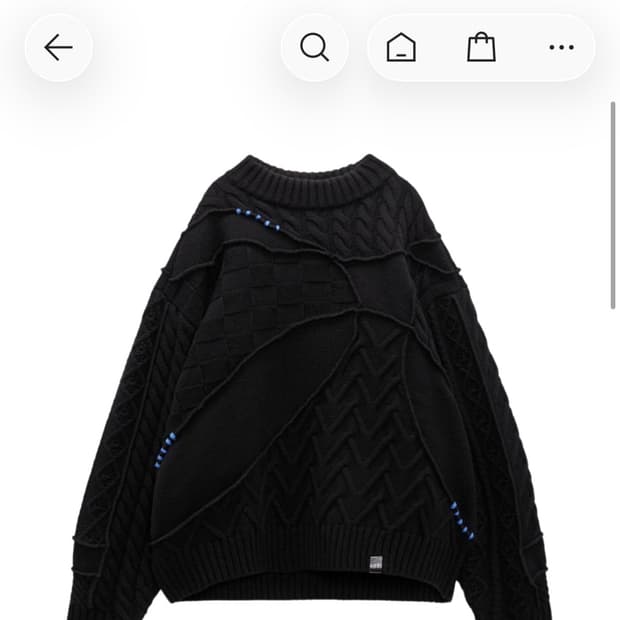 (L-XL)자라 x 아더에러 패치워크 오버사이즈 니트 판매합니다.