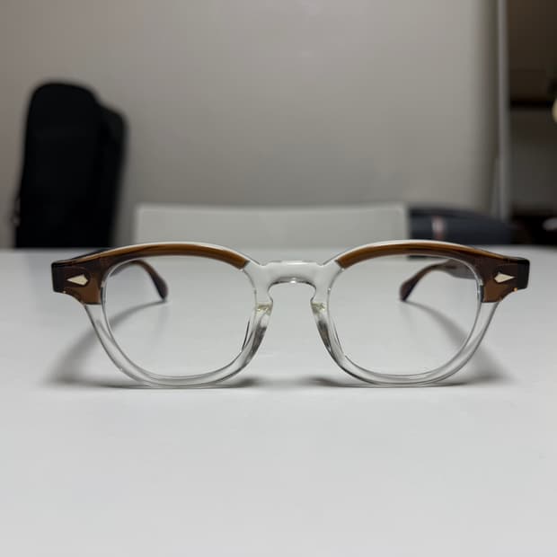 [S급] JTO 오리지널스 AR 46-22 브로우 타입 (브라운 크리스탈