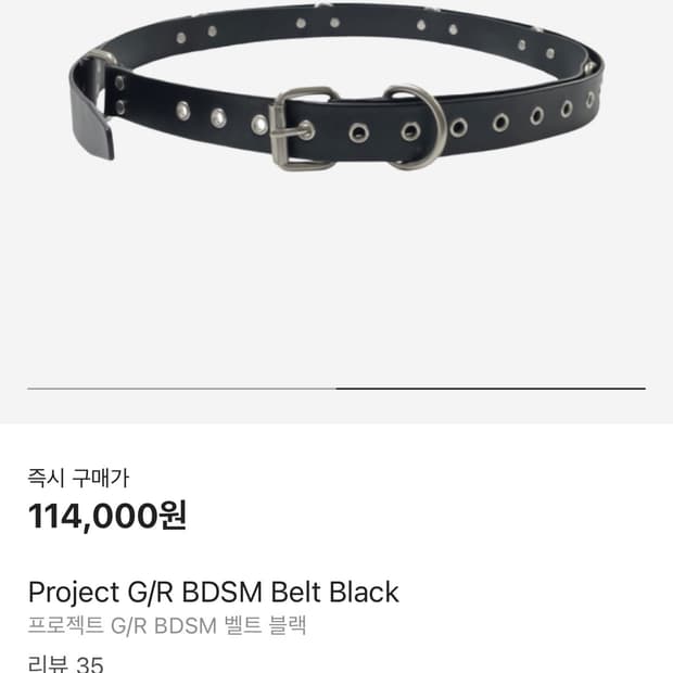 프로젝트gr bdsm 벨트 롱버젼 말도안되는가격 