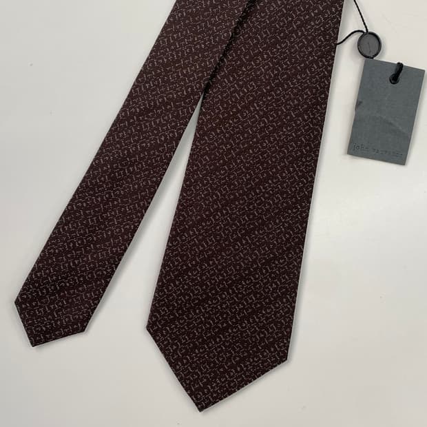 택달린 미사용품 존바바토스 명품 정품 이태리넥타이