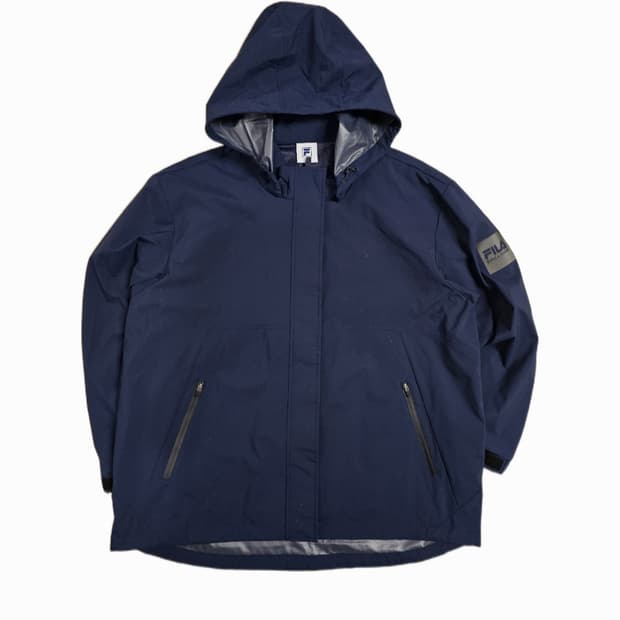 ​[100] 휠라 비엘라 이탈리아 네이비 후드 바람막이 자켓