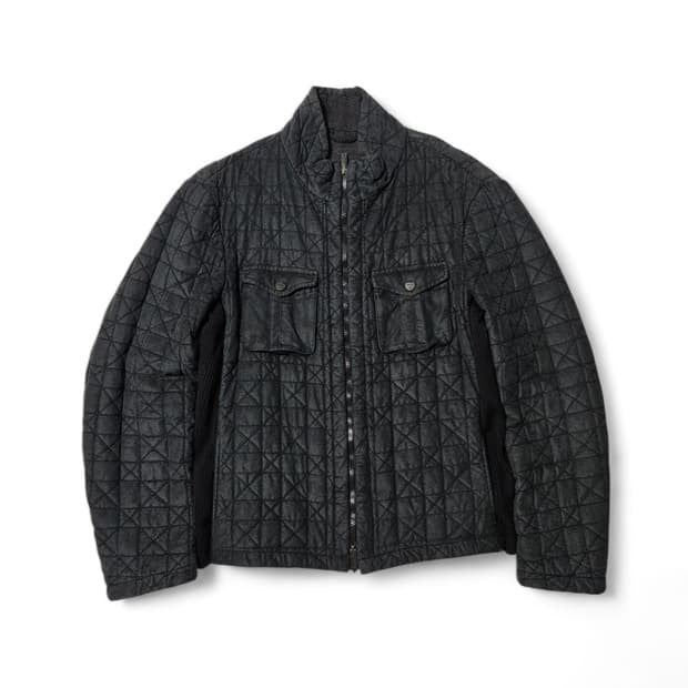 알마니 꼴레지오니 퀄팅 블루종 자켓 44 