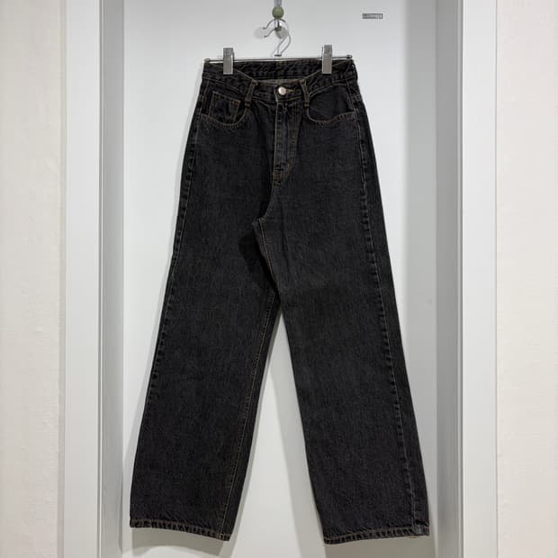 블랙업 릭커스 흑청 데님 팬츠