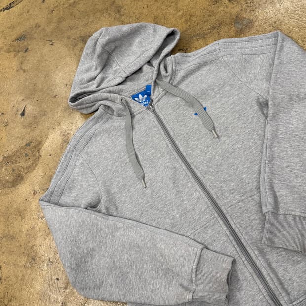 아디다스 그레이 후드집업 95