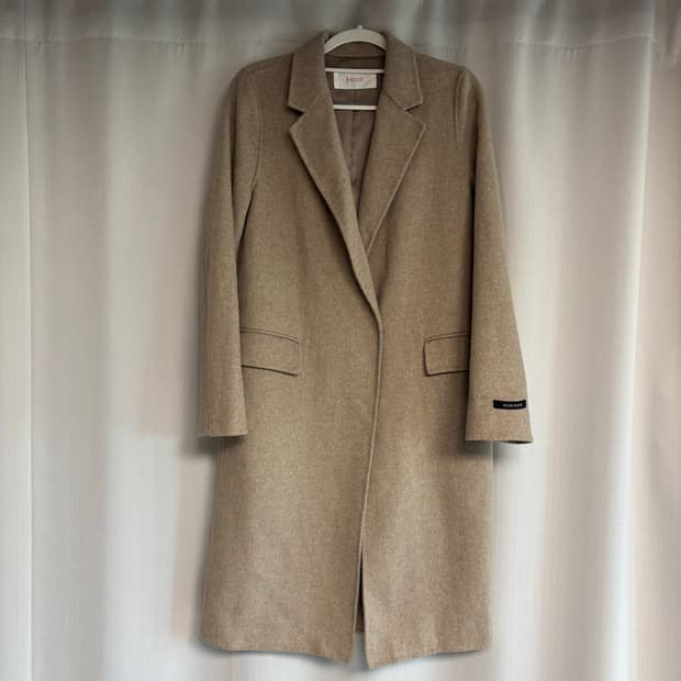 롱코트 베이지 soup 숩 코트 여성 롱코트 베이지