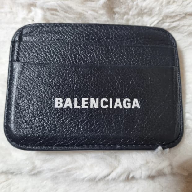 발렌시아가 카드지갑 블랙