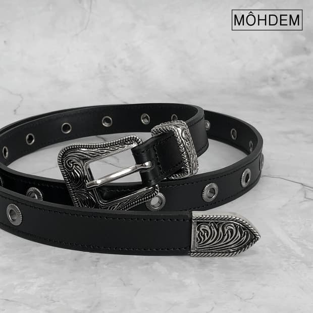 [Unisex] 아일렛 로랑 이태리 소가죽 벨트