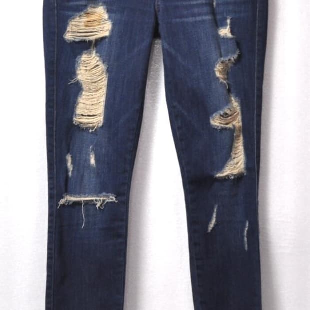 씨위진(CURIOUS)/여성디스트로이드스키니청바지(허리26)