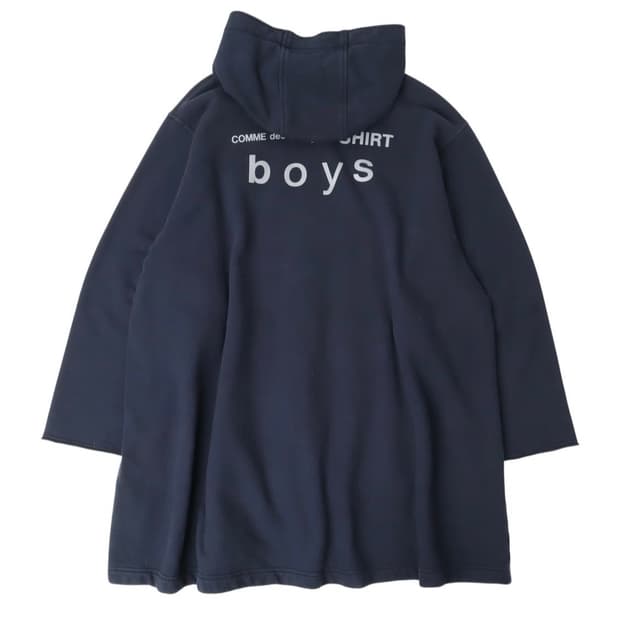 comme des garcons shirt boys 네이비 후드집업