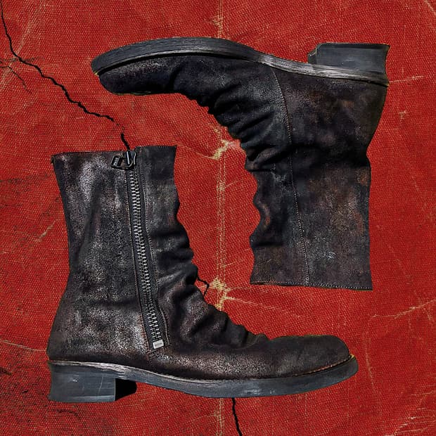 Alfredo bannister 90s 롱 드레이프 오일워시드 부츠 42