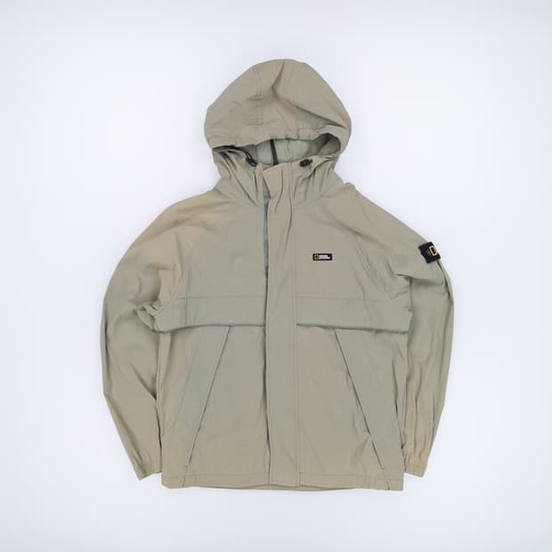 [M] 내셔널지오그래픽 남성 무스 우븐 바람막이 자켓 카키 3885