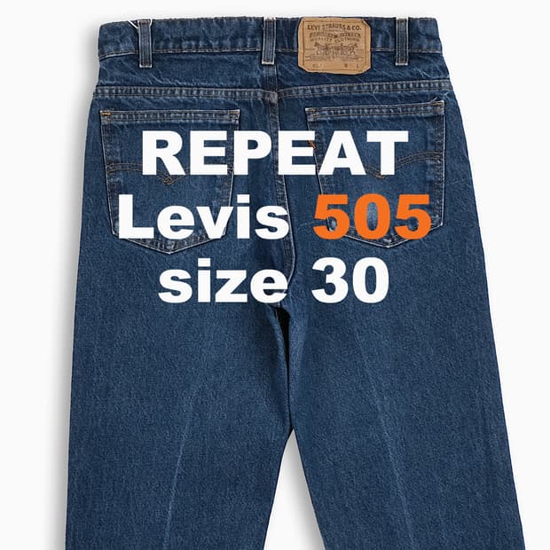 리바이스 505 오렌지탭 80s USA 30 인치 OR5053135