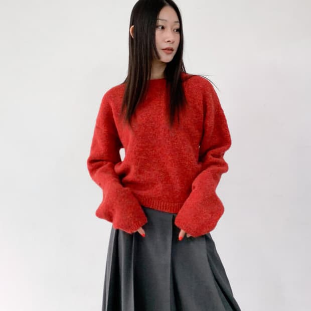 [rapture] 랩쳐 니트 MY DAY WOOL KNIT (red)