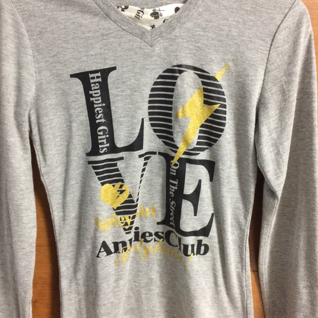 Annise club 갸루 러블리 롱슬리브
