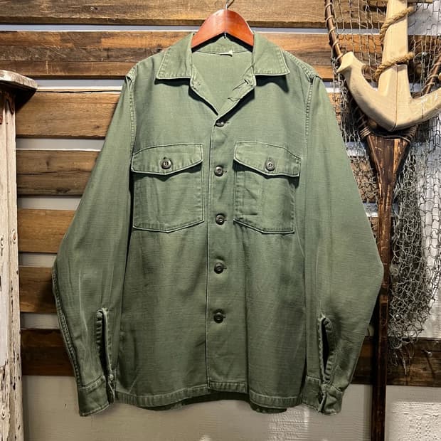 [S]60's 오리지널 U.S ARMY OG-107 밀러티리 셔츠