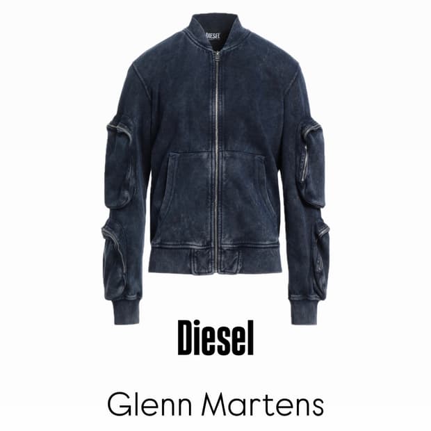 디젤 글렌 마틴스 역작 / 카고 포켓 워싱 스웨트 MA-1 자켓