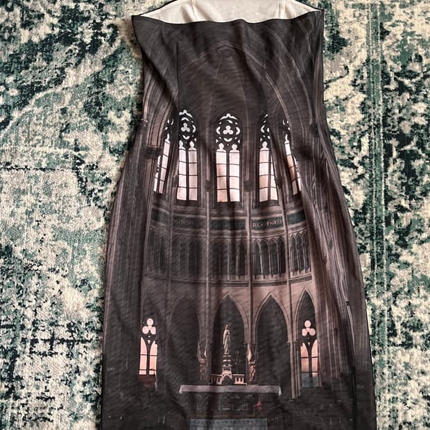 2000archives 튜브탑 드레스 메쉬원피스