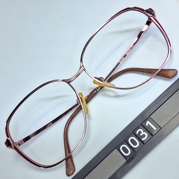 00s 일본 빈티지 CAMIL 여성용 핑크 티타늄 안경테 56mm 레트로