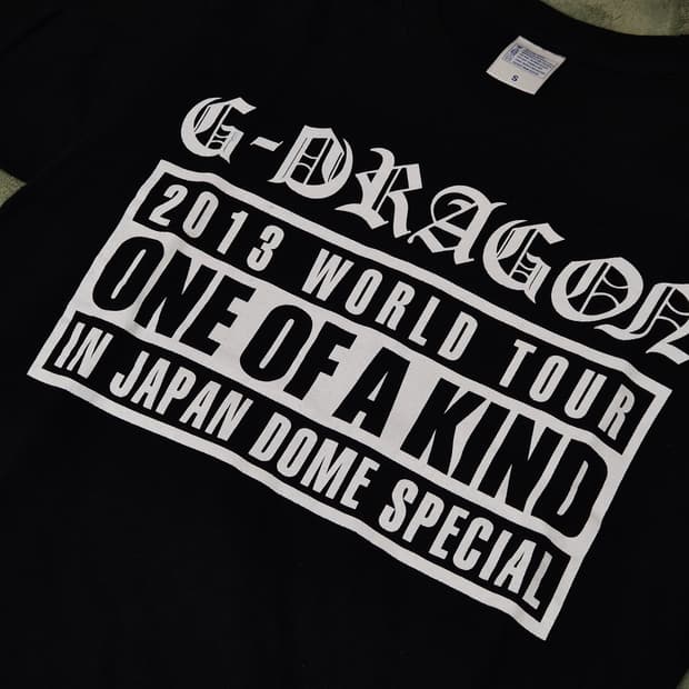 지드래곤 월드투어 스태프 반팔 티셔츠 크롬하츠