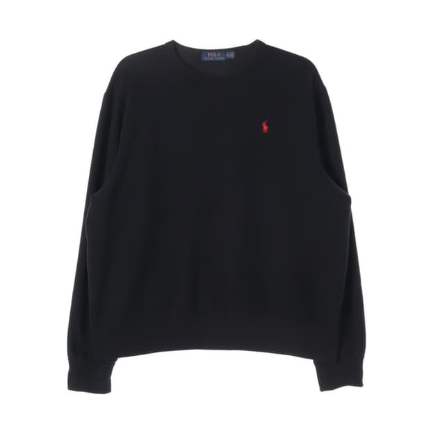 폴로 랄프로렌 클래식 기모 맨투맨 블랙 XL