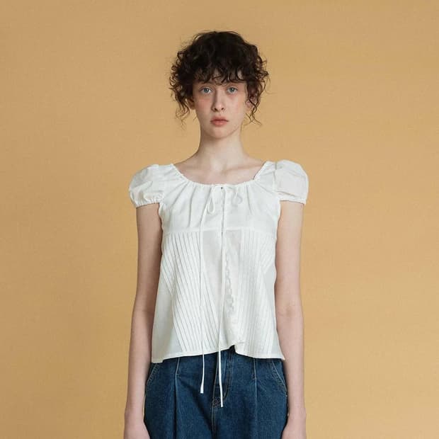 위드아웃썸머 Montana blouse_ivory