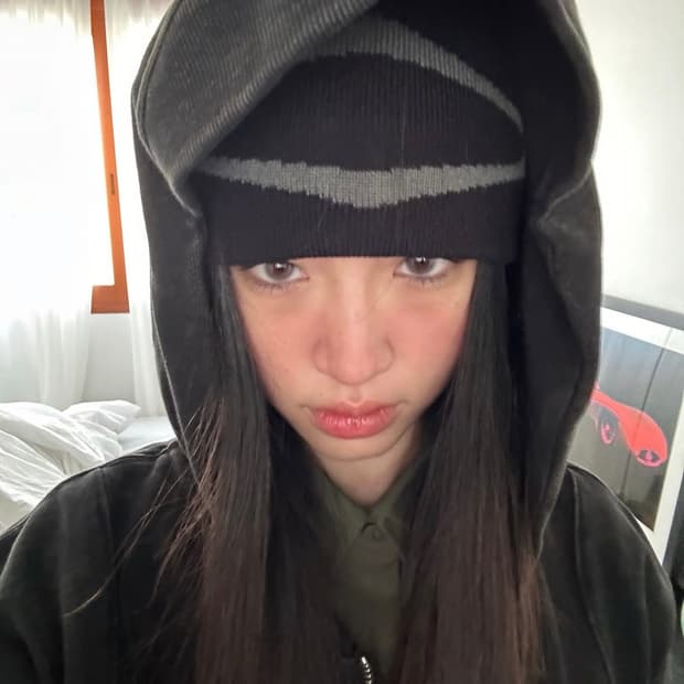 미스치프 비니 블랙 (새상품)